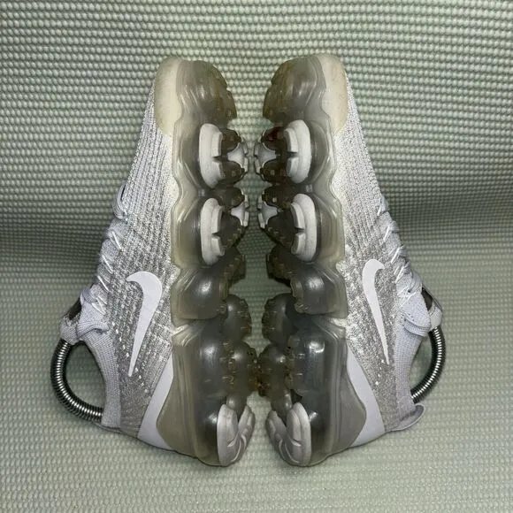 Nike Air Vapormax FlyKnit 3 Athletic Shoes Women’s Sz 7 AJ6910-100 Pure Platinum