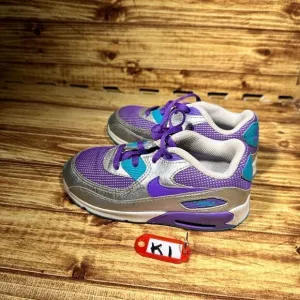 NIke Air Max 90 Purple Venom-Metallic Silver Size 10C Running Shoes