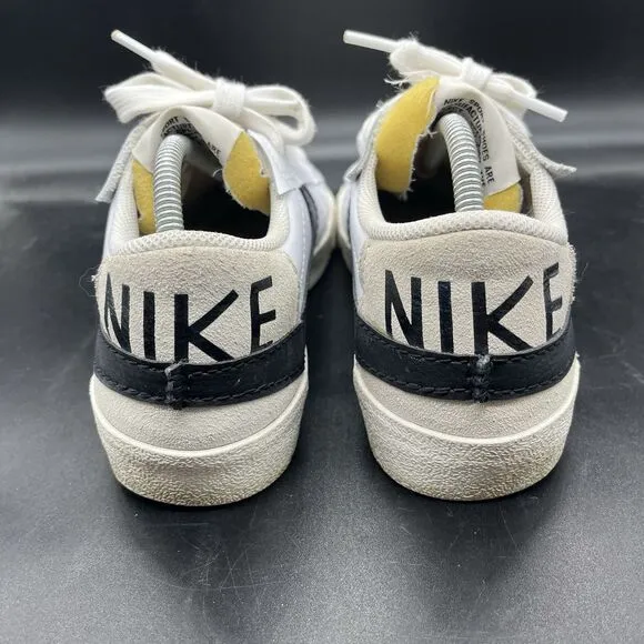 Nike Blazer 77 Jumbo Low Men Sneakers 9.5 White Leather Shoes DN2158-101