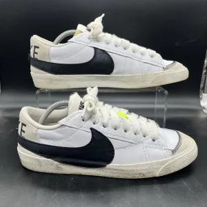 Nike Blazer 77 Jumbo Low Men Sneakers 9.5 White Leather Shoes DN2158-101