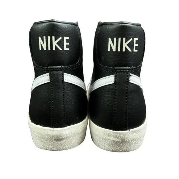 Nike Blazer Mid '77 Vintage Black White Sail Shoes BQ6806-002 Men's Size 10.5