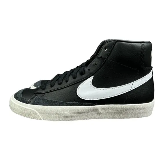 Nike Blazer Mid '77 Vintage Black White Sail Shoes BQ6806-002 Men's Size 10.5