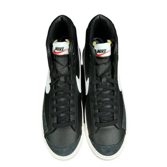 Nike Blazer Mid '77 Vintage Black White Sail Shoes BQ6806-002 Men's Size 10.5