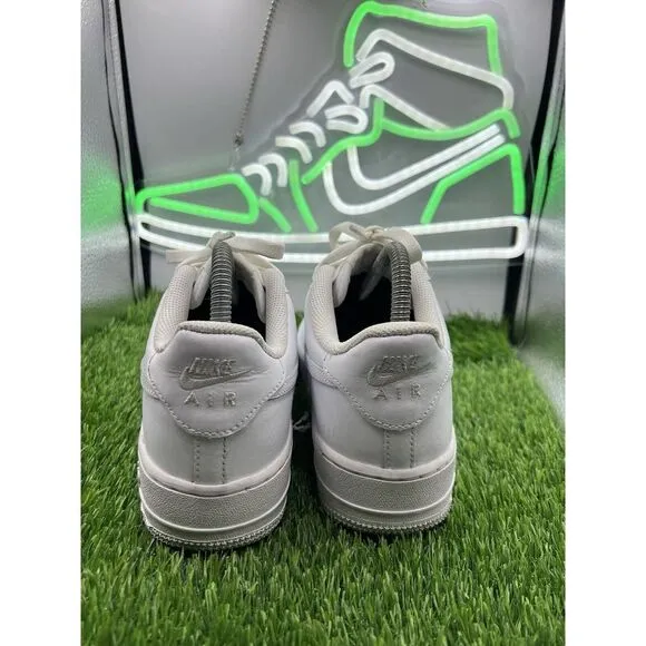 Nike Boys Air Force 1 Low DH2920-111‎ Triple White Sneakers Shoes Size 6Y W 7.5