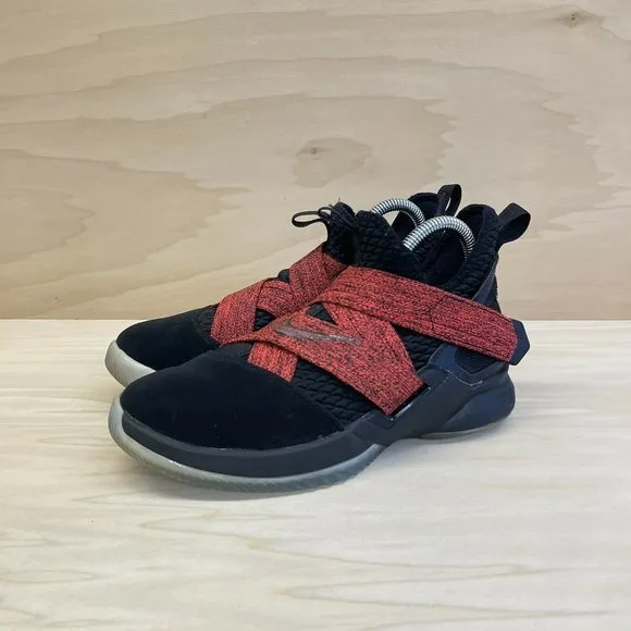 Nike Boys Lebron Soldier XII AA1352-003 Black Basketball Shoes Sneakers Size 5Y
