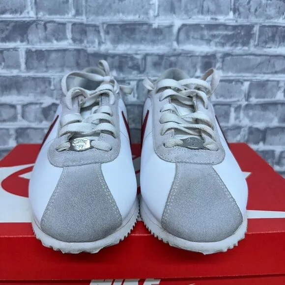 Nike Cortez Basic Leather 06' White‎ Team Red Running 316418-109 Mens Size 8.5