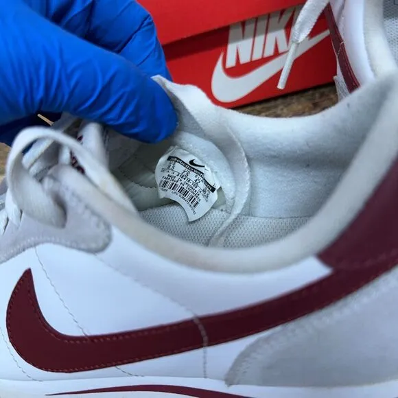 Nike Cortez Basic Leather 06' White‎ Team Red Running 316418-109 Mens Size 8.5