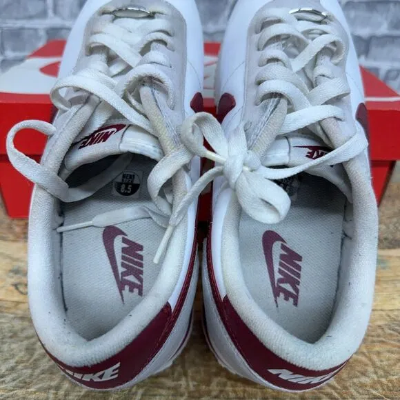 Nike Cortez Basic Leather 06' White‎ Team Red Running 316418-109 Mens Size 8.5