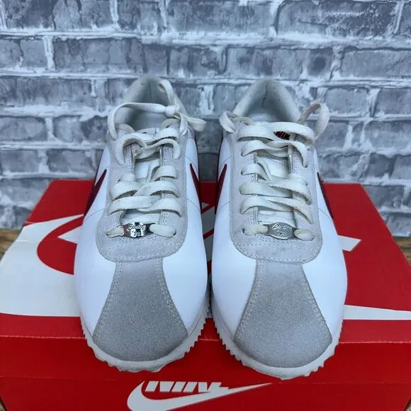 Nike Cortez Basic Leather 06' White‎ Team Red Running 316418-109 Mens Size 8.5