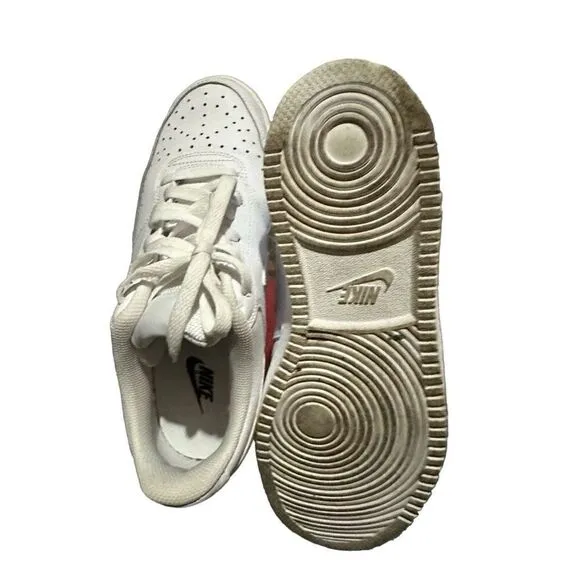 Nike Court Vision Low CD5434-100 Triple White AF1 Sneakers Womens SZ 9.5 SH04