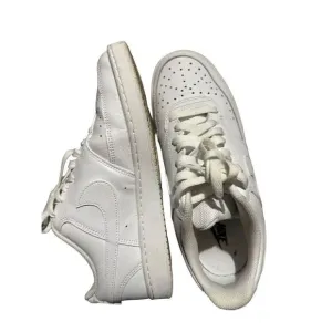 Nike Court Vision Low CD5434-100 Triple White AF1 Sneakers Womens SZ 9.5 SH04
