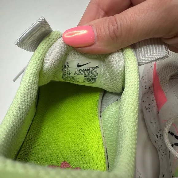 Nike Crater Impact Summit White Black Green Glow Sneakers