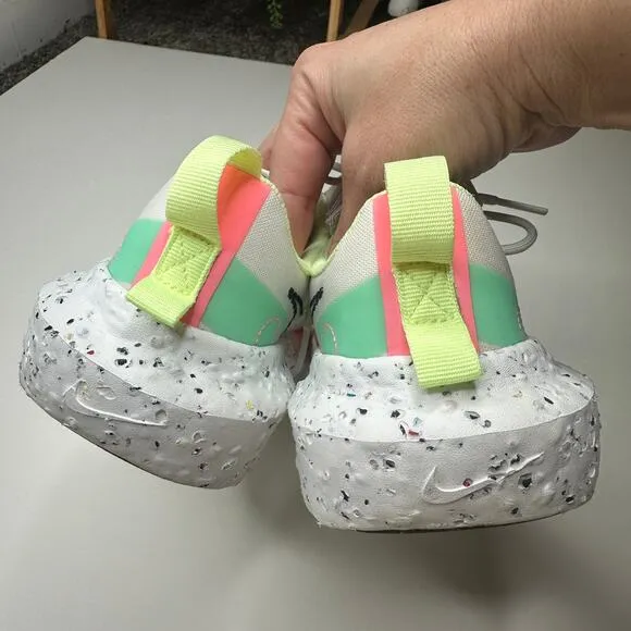 Nike Crater Impact Summit White Black Green Glow Sneakers