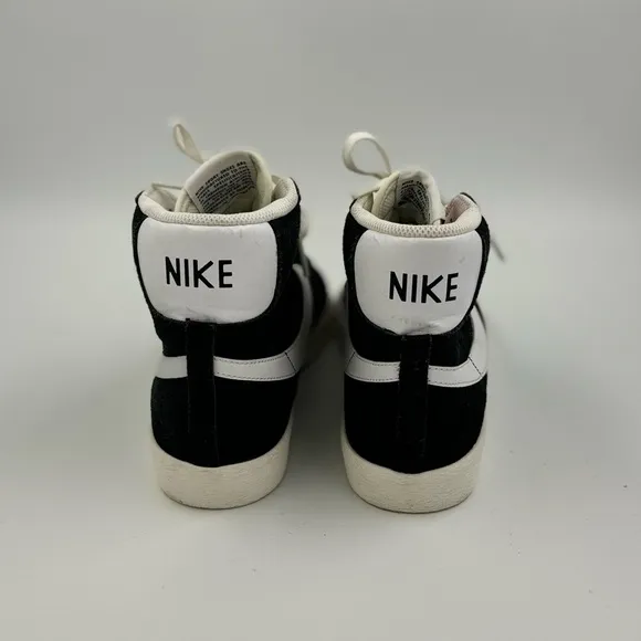 Nike DA4672-001 Blazer Grade School Black Suede Hi Top Sneaker Shoes US Youth 6Y
