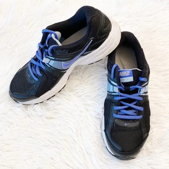 NIKE | Dart 10 Black Purple running sneakers shoes women’s 7