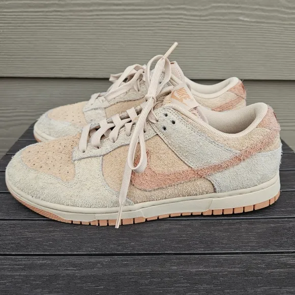 Nike Dunk Low Burnt Sunrise Suede Sneakers HF5075-287 Womens Size 9.5