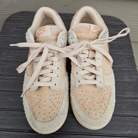 Nike Dunk Low Burnt Sunrise Suede Sneakers HF5075-287 Womens Size 9.5