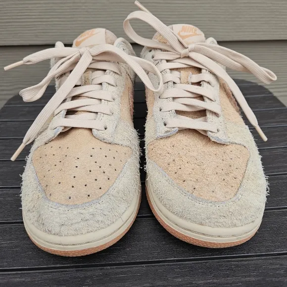 Nike Dunk Low Burnt Sunrise Suede Sneakers HF5075-287 Womens Size 9.5