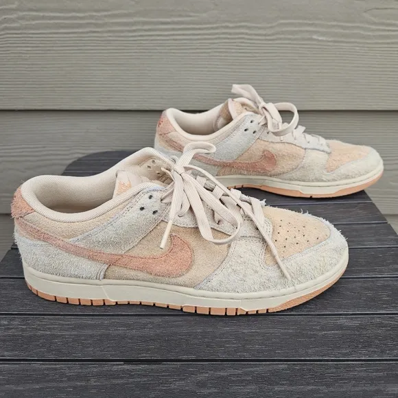 Nike Dunk Low Burnt Sunrise Suede Sneakers HF5075-287 Womens Size 9.5