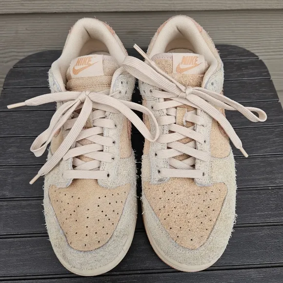 Nike Dunk Low Burnt Sunrise Suede Sneakers HF5075-287 Womens Size 9.5