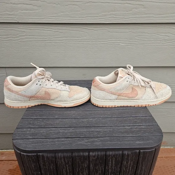 Nike Dunk Low Burnt Sunrise Suede Sneakers HF5075-287 Womens Size 9.5