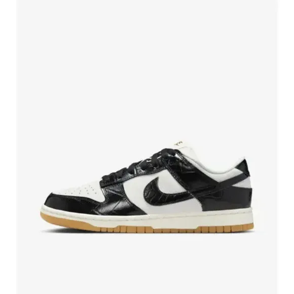 Nike Dunk Low LX FJ2260-003 Sneakers Women's Black Leather Lifestyle Shoes PSS53