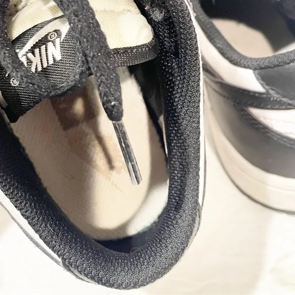 Nike Dunk Low Panda Black White Shoes Little Kid Size 1.5 Athletic Sneaker