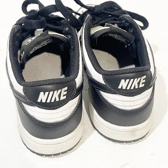 Nike Dunk Low Panda Black White Shoes Little Kid Size 1.5 Athletic Sneaker