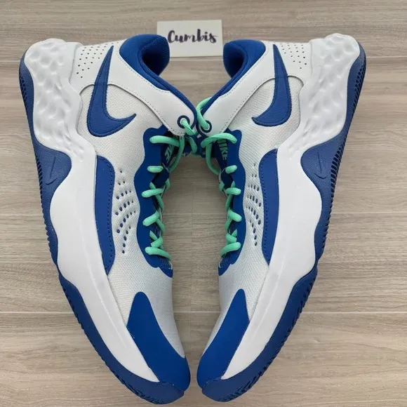 Nike Fly By Mid 3 Basketball Shoes Men's Size 14 Sneakers White /Blue DD9311102