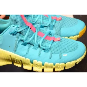 Nike Free Metcon 5 DV3949-302 Men's US 11.5 Workout Shoes Aqua Athletic Sneakers