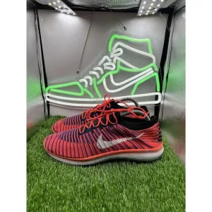 Nike‎ Free RN Flyknit Size M8.5 W10 Crimson Red Athletic Running Sneakers Shoes
