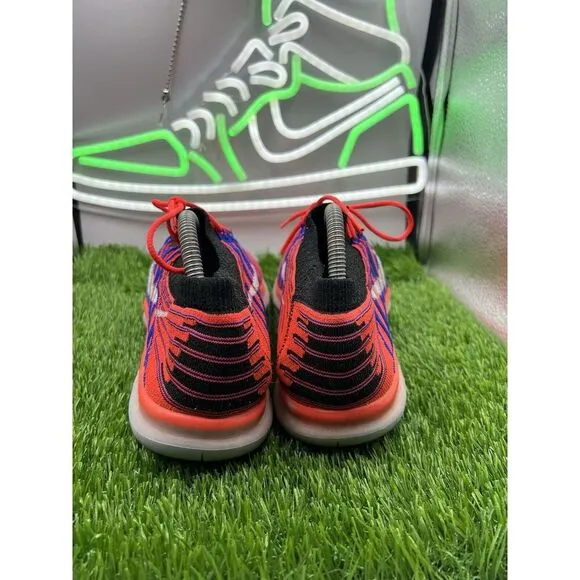 Nike‎ Free RN Flyknit Size M8.5 W10 Crimson Red Athletic Running Sneakers Shoes