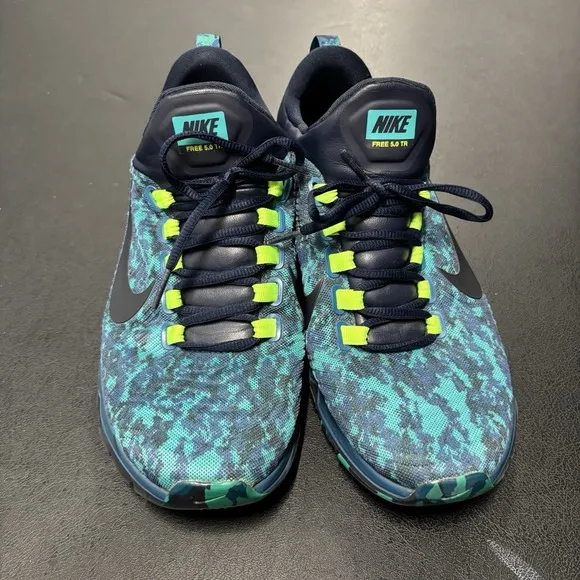 Nike Free Trainer 5.0 Men's Size 11 Blue/Green Athletic Shoes
