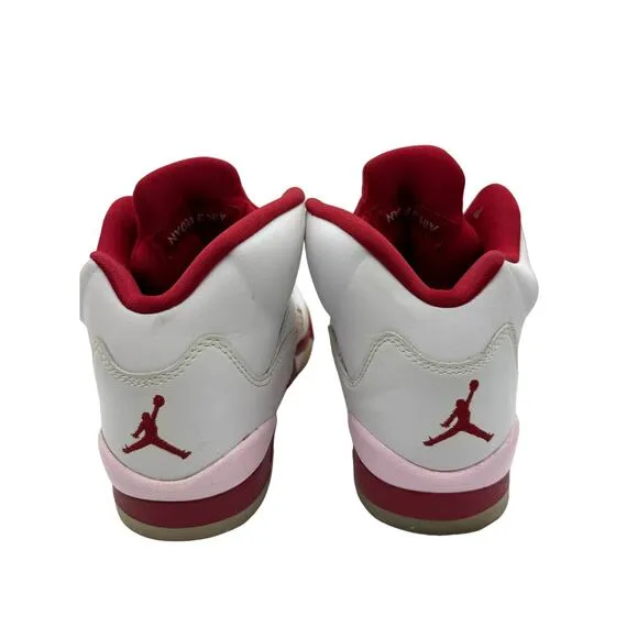 Nike Girls Air Jordan 5 440892-106 White Basketball Shoes Sneakers Size 5Y