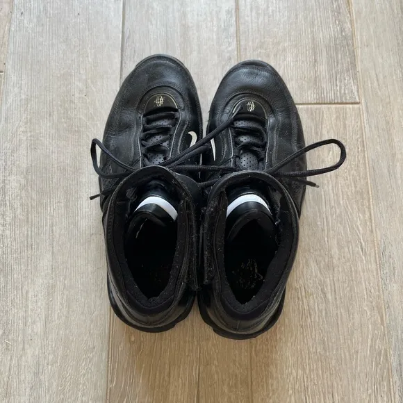 Nike Huarache Black Leather Basketball Shoes