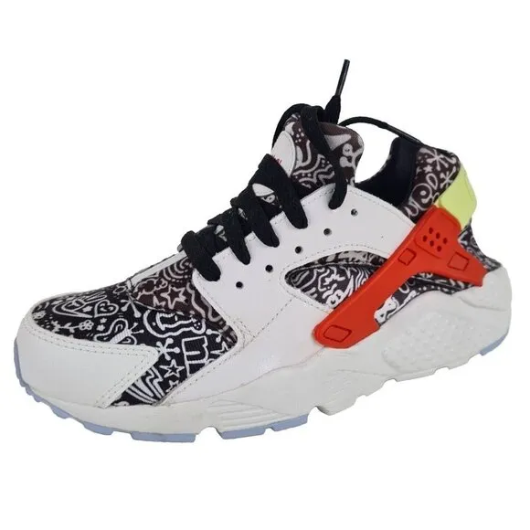 Nike Huarache Run SE GS White Kids Running Shoes