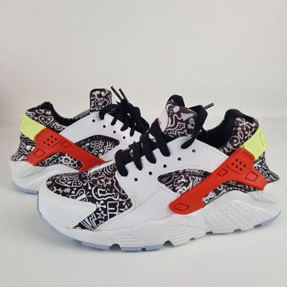 Nike Huarache Run SE GS White Kids Running Shoes