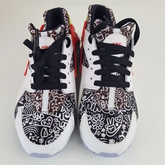 Nike Huarache Run SE GS White Kids Running Shoes