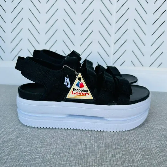 ⭐Nike Icon Classic Platform Chunky Size 9 Women's Sandals Black DH0224-001 New