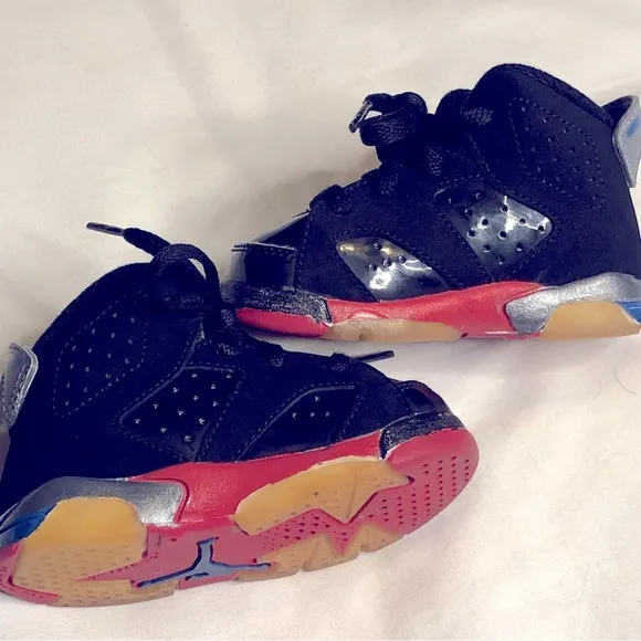 Nike Jordan 6 retro black basketball 🏀 baby sneakers