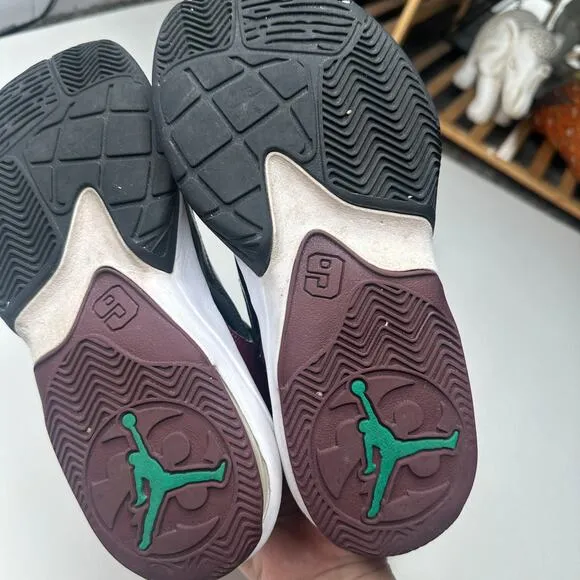 Nike Jordan Max Aura 3 Black Burgundy Basketball Shoes