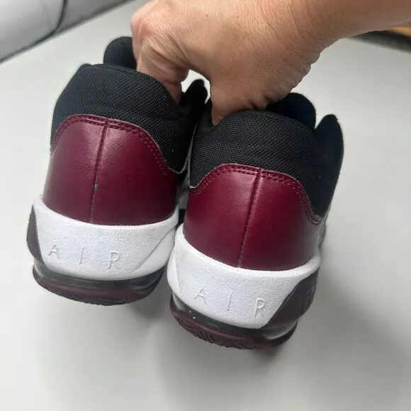 Nike Jordan Max Aura 3 Black Burgundy Basketball Shoes