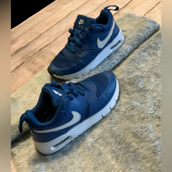 Nike Kids Air Max Vision Blue &amp; White Sneakers Size 11C