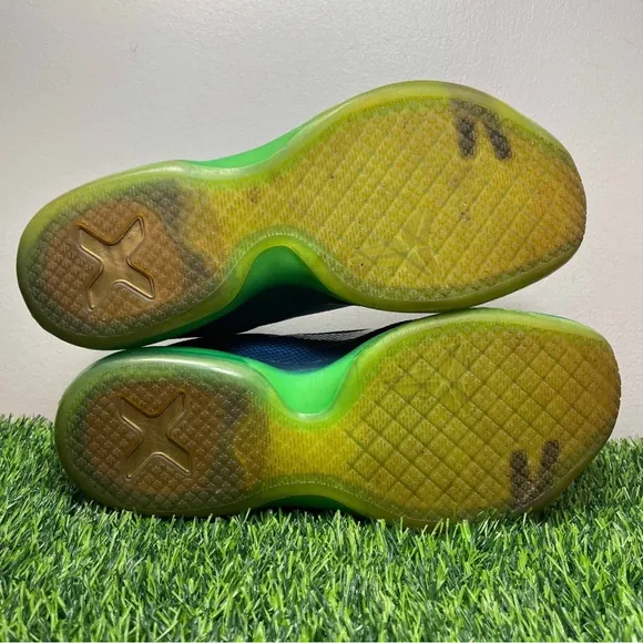 Nike Kobe 10 X Low Emerald City Blue Green Silver
