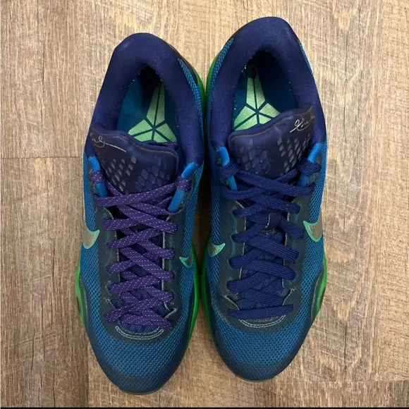 Nike Kobe 10 X Low Emerald City Blue Green Silver