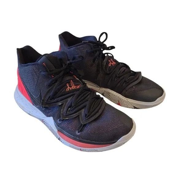 Nike Kyrie 5 Bred AO2918-600 Size 12 Basketball shoes Black Red