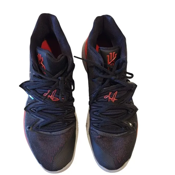 Nike Kyrie 5 Bred AO2918-600 Size 12 Basketball shoes Black Red