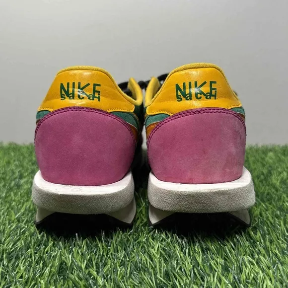 Nike LDWaffle x Sacai Pine Green Yellow Pink