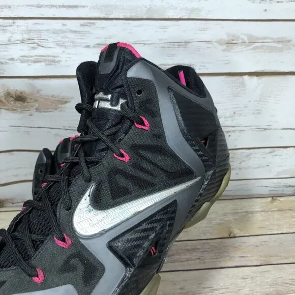 Nike Lebron James XI Miami Night Shoes Mens Size 12 Athletic 616175-003 B-Ball