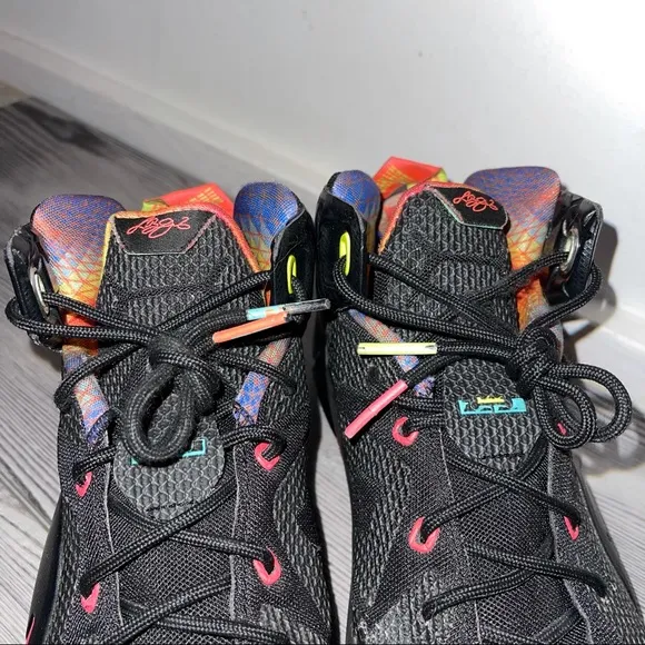 Nike Lebron XII Data Black Sneakers Shoes